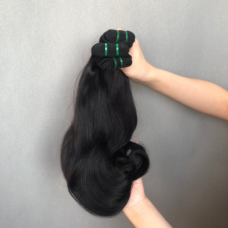 Good Quality Peruvian Hair Double Drawn Quality Curve Straight