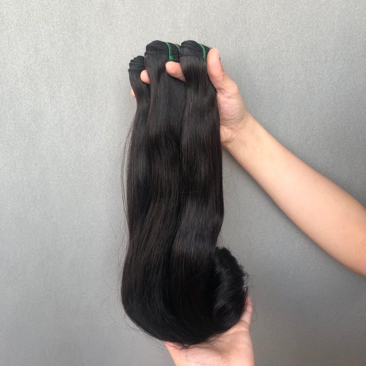 Good Quality Peruvian Hair Double Drawn Quality Curve Straight