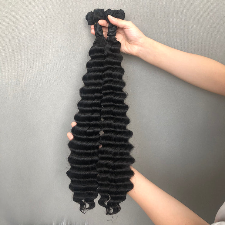 Unleash the Power of Peruvian Hair Extensions Super Double Drawn Ocean Depp Wave