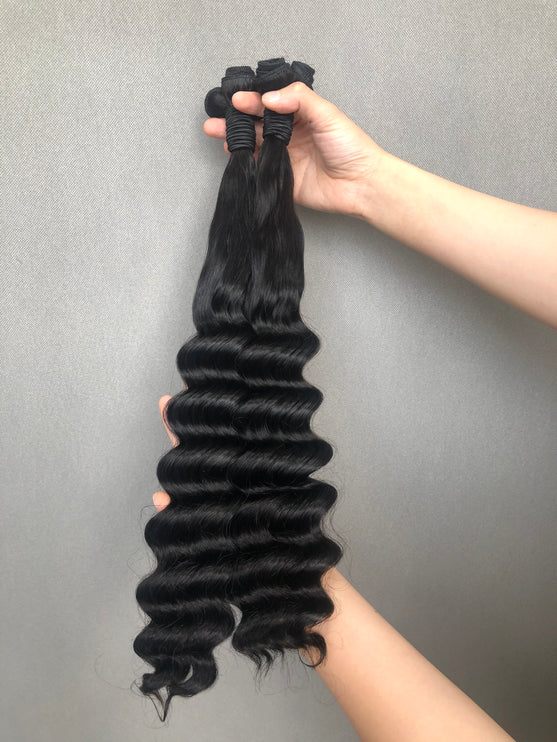 Super Double Drawn Virgin Hair Extensions for the Modern Woman Half Deep Wave