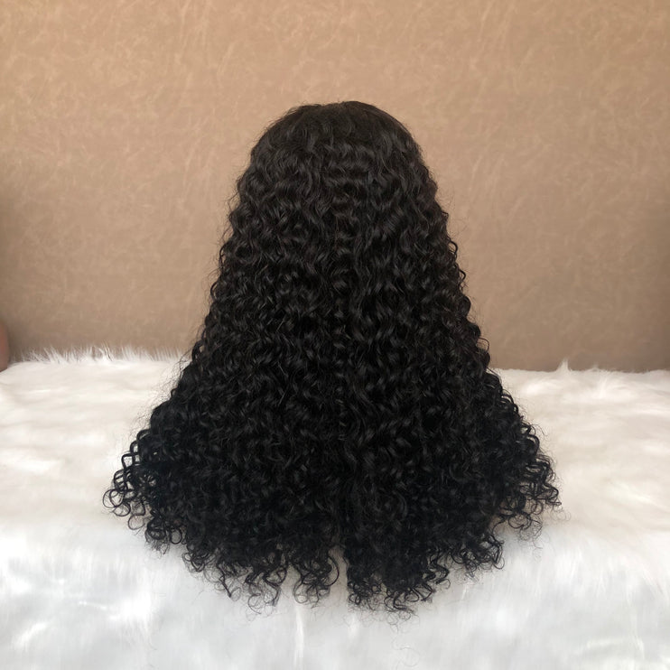 Super Double Drawn Brazilian 4x4 Lace Closure Wig Amazing Curl