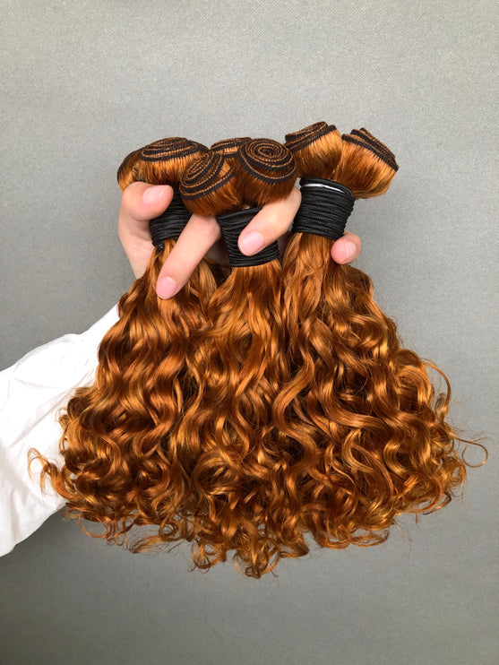 Fashion Colored Double Drawn Amazing Curly #30 Color