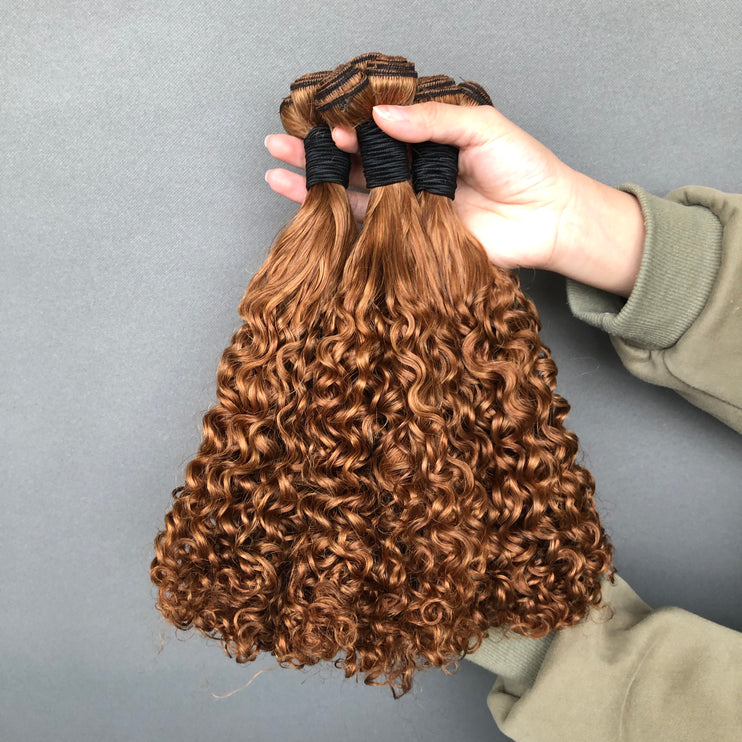 Fashion Colored Double Drawn Amazing Curly #30 Color