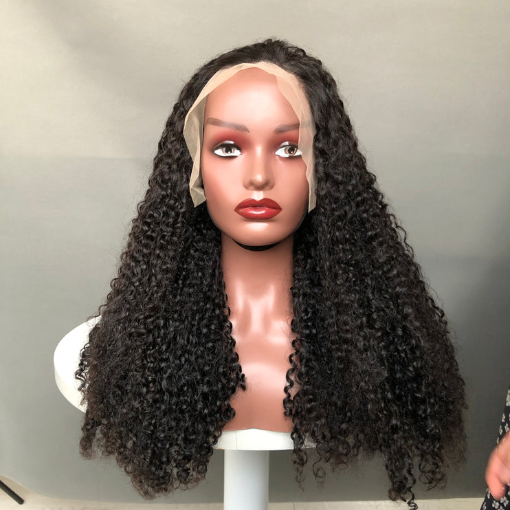 13x4 Lace Frontal Wig Super Double Drawn Pixie Curl