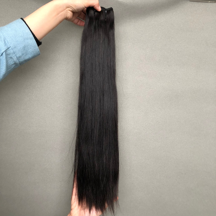 Very Silky and Soft Super Double Drawn Bone Straight Hair