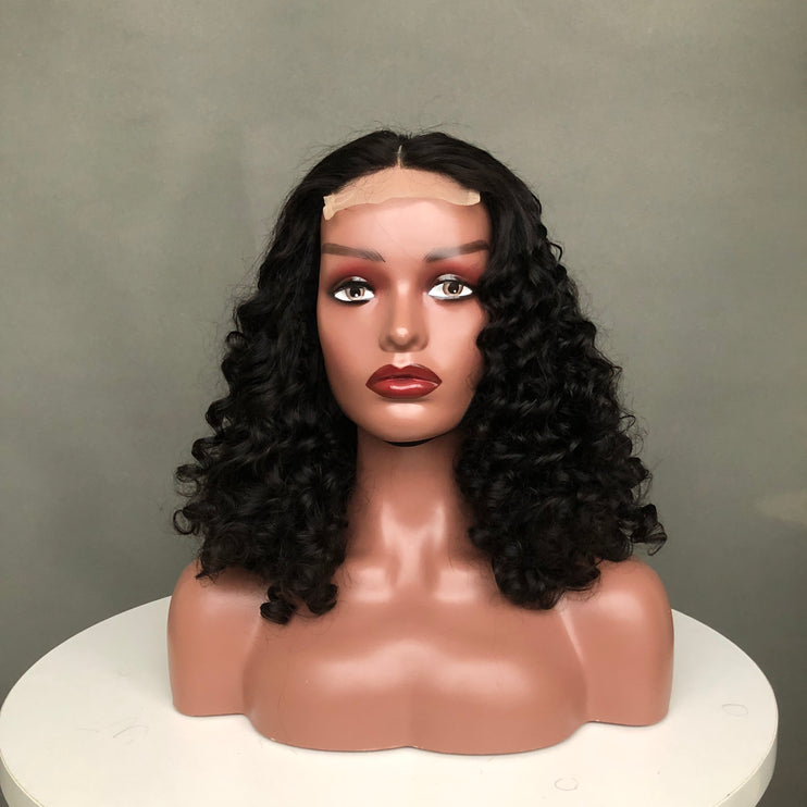 4x4 Lace Closure Wig virgin Human Hair Luxy Style Natural Color