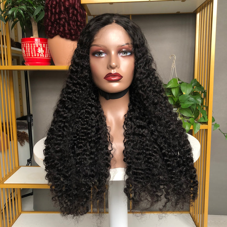 5x5 HD Lace Closure Factory Wig Burmese Curl Natural Color