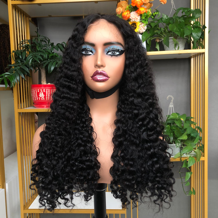 5x5 HD Lace Closure Factory Wig Burmese Curl Natural Color