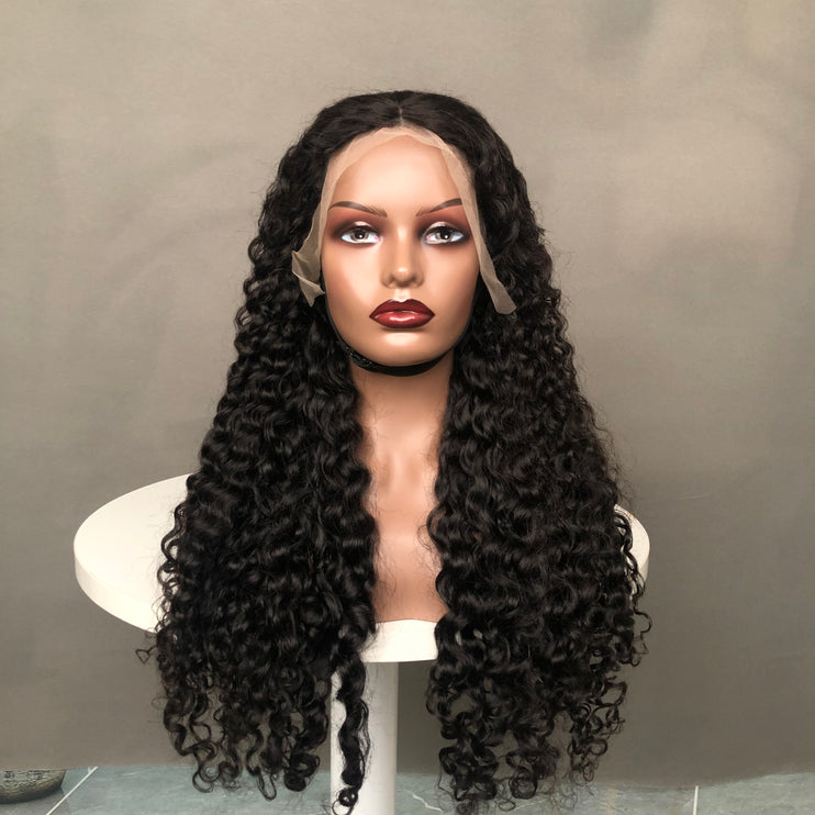 13x4 Lace Frontal Wig Ear To Ear Amazing Curl Natural Color