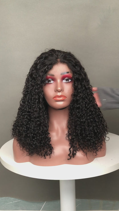 5x5 HD Lace Closure Wig Super Double Drawn Pixie Curl