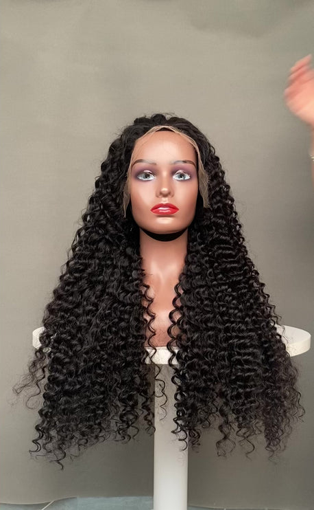 13x4 HD Lace Frontal Wig Super Double Drawn Ocean Deep Wave