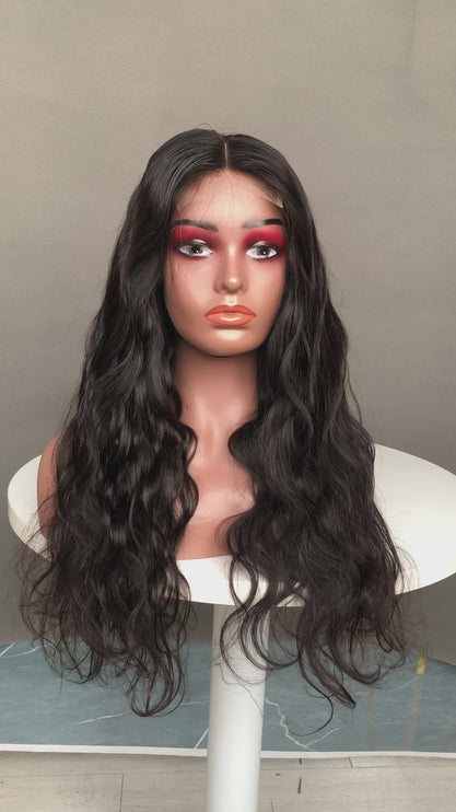 Virgin Human Hair Wig 4x4 Lace Closure Wig Body Wave